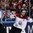 PRAGUE, CZECH REPUBLIC - MAY 6: Latvia's Kaspars Daugavins #16 celebrates after scoring the 2-1 OT game-winning goal against Swtzerland during preliminary round action at the 2015 IIHF Ice Hockey World Championship. (Photo by Andre Ringuette/HHOF-IIHF Images)

